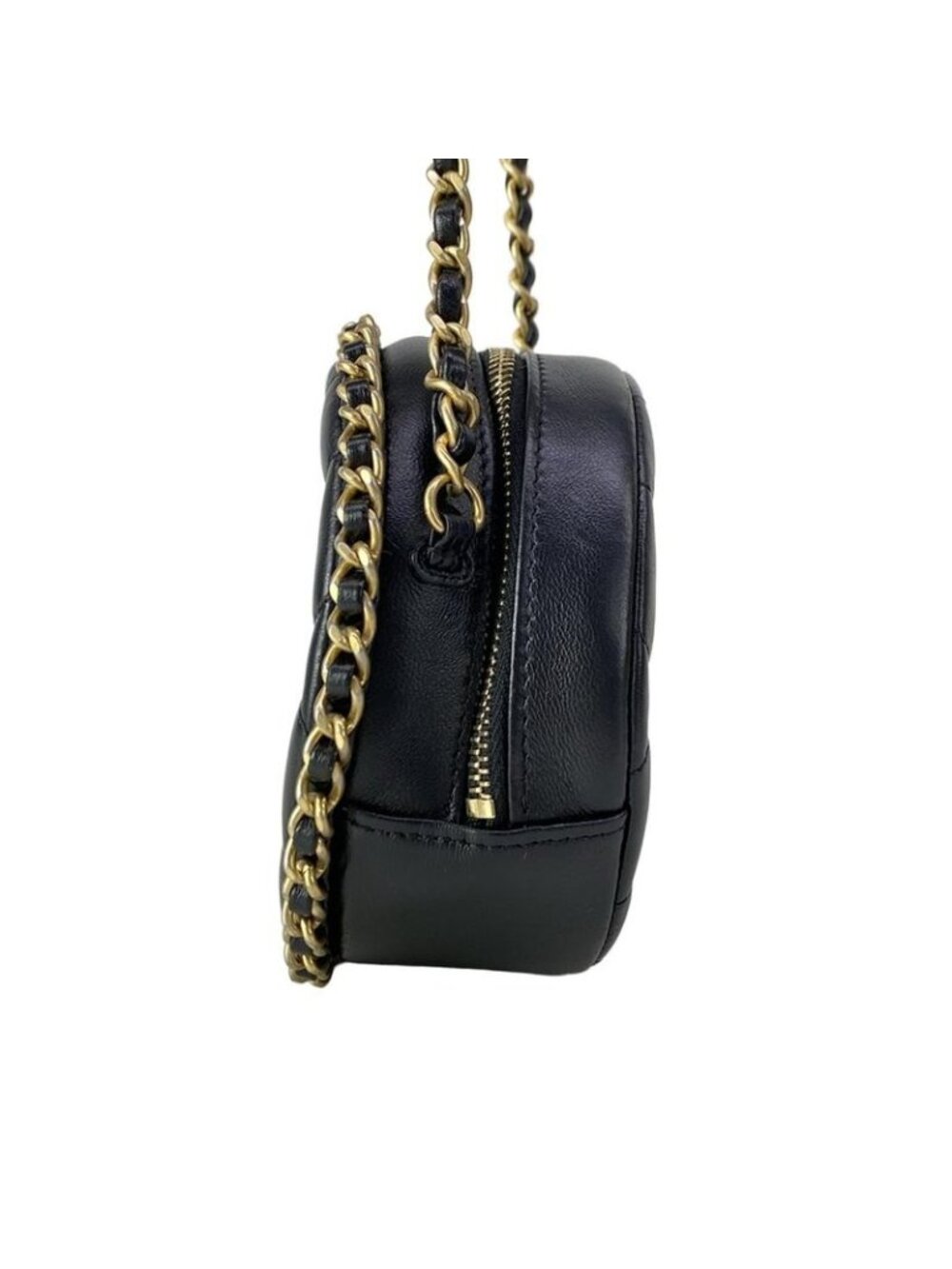 Chanel Shoulder Bag Classic Chain Clutch Quilted Black Vintage Gigold Lambskin - Picture 4 of 16